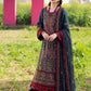 ASIM JOFA-3PC DHANAK EMBROIDERED SHIRT WITH DHANAK EMBROIDERED SHAWL AND TROUSER - 677
