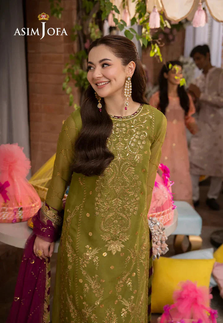 Dhanak 3PC Embroidered With Chiffon Embroidered Dupatta-363