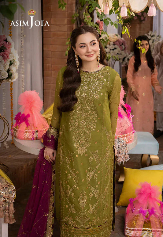 Dhanak 3PC Embroidered With Chiffon Embroidered Dupatta-363