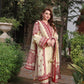 ASIM JOFA-3PC DHANAK EMBROIDERED SHIRT WITH DHANAK EMBROIDERED SHAWL & TROUSER- 467