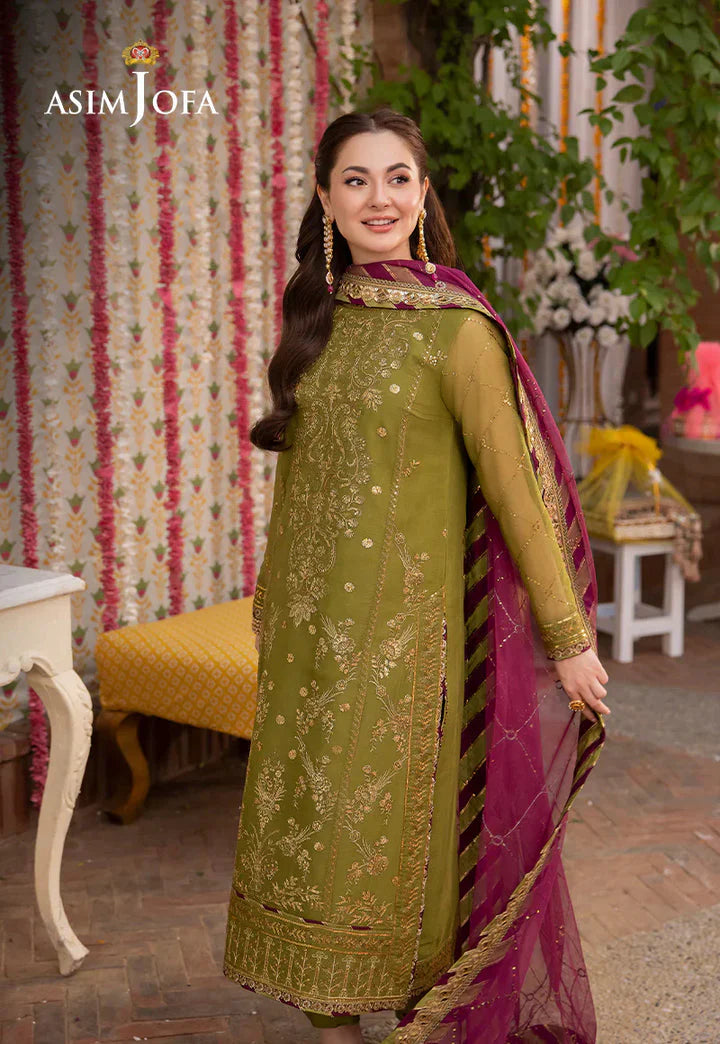 Dhanak 3PC Embroidered With Chiffon Embroidered Dupatta-363