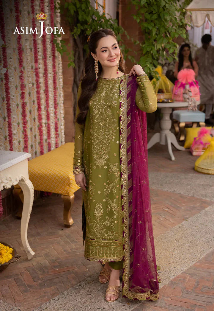 Dhanak 3PC Embroidered With Chiffon Embroidered Dupatta-363