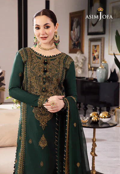 Dhanak 3PC Embroidered With Chiffon Embroidered Dupatta-344