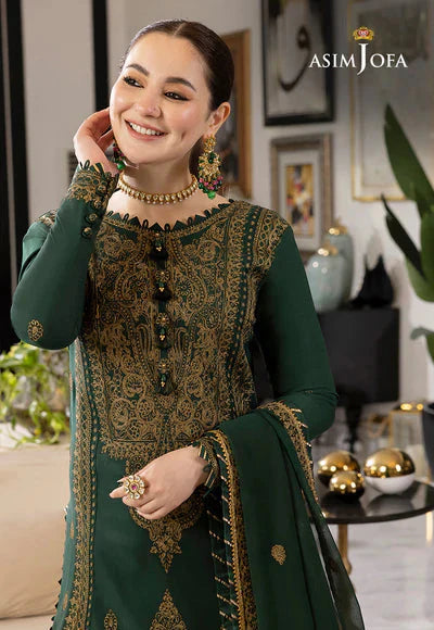 Dhanak 3PC Embroidered With Chiffon Embroidered Dupatta-344